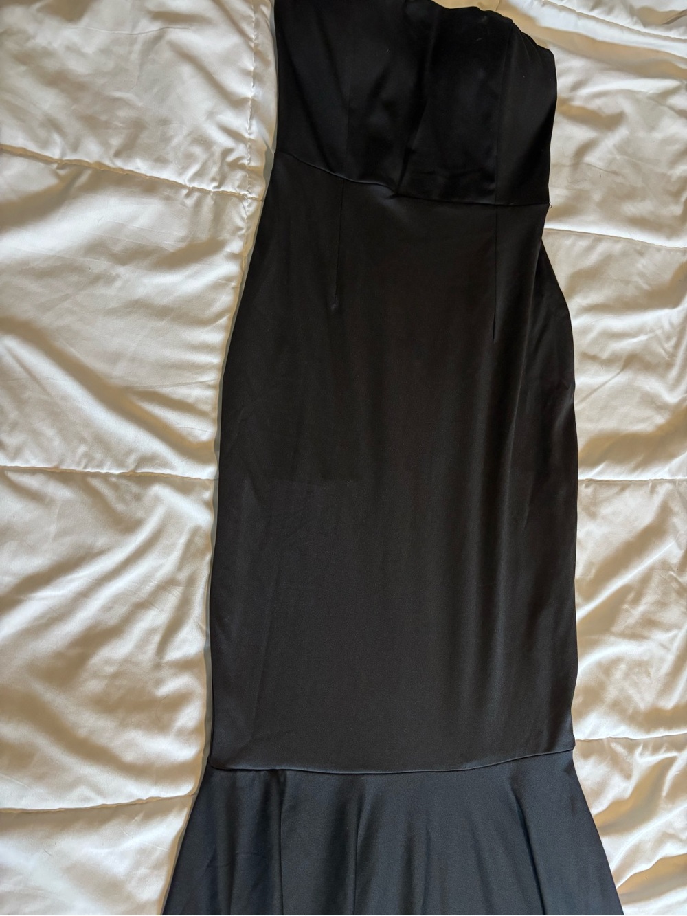 Classic Strapless Black Mermaid Dress